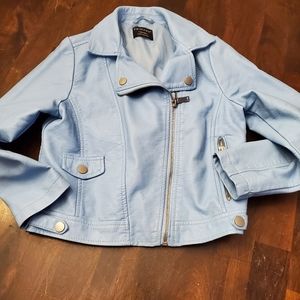 Girls Faux leather Jacket size 7/8